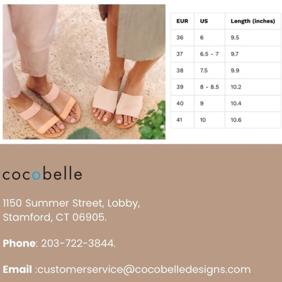 NWT Cocobelle Venus Gold Studded Tan Leather Resort Flat Sandals Size 6 - Picture 11 of 11